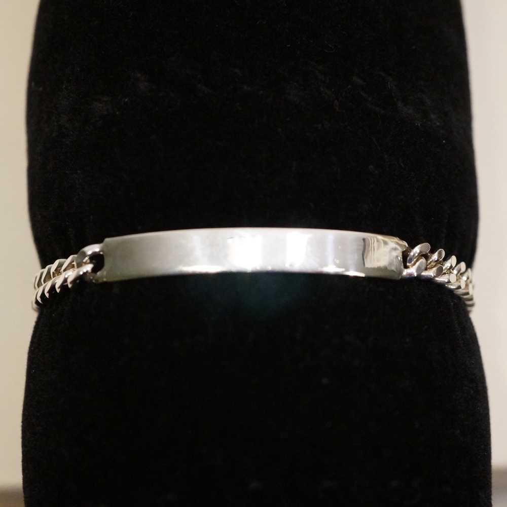 Sterling Silver (.925) Engravable I.D. Bracelet